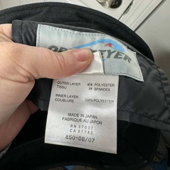 OBERMEYER Woman’s Fleece-Lined Black Ski Pants With Extended Wear System Size 8R - Picture 4 of 9